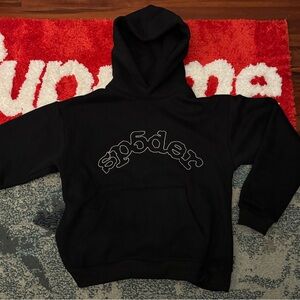 Sp5der Black Hoodie